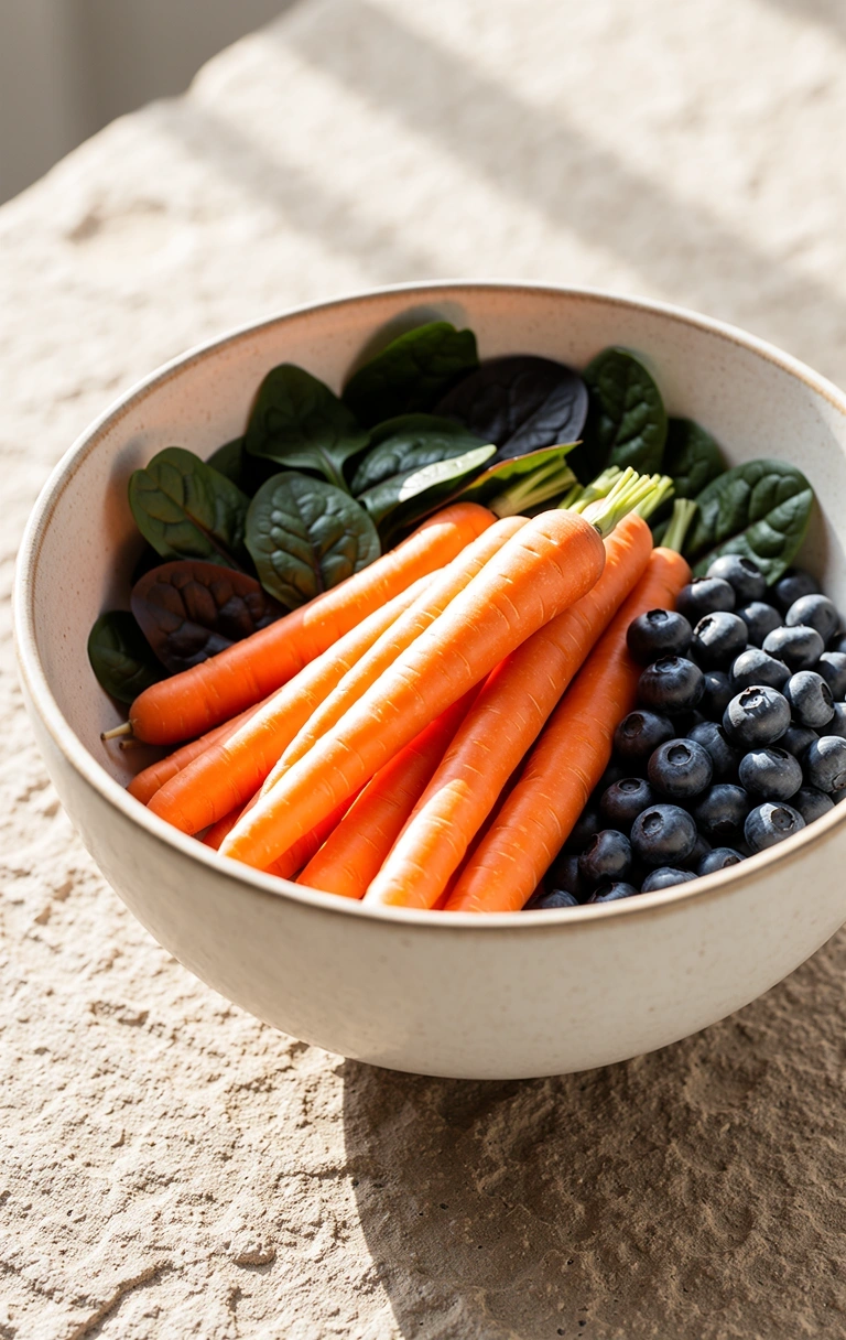 Ingredientes naturales para la salud visual